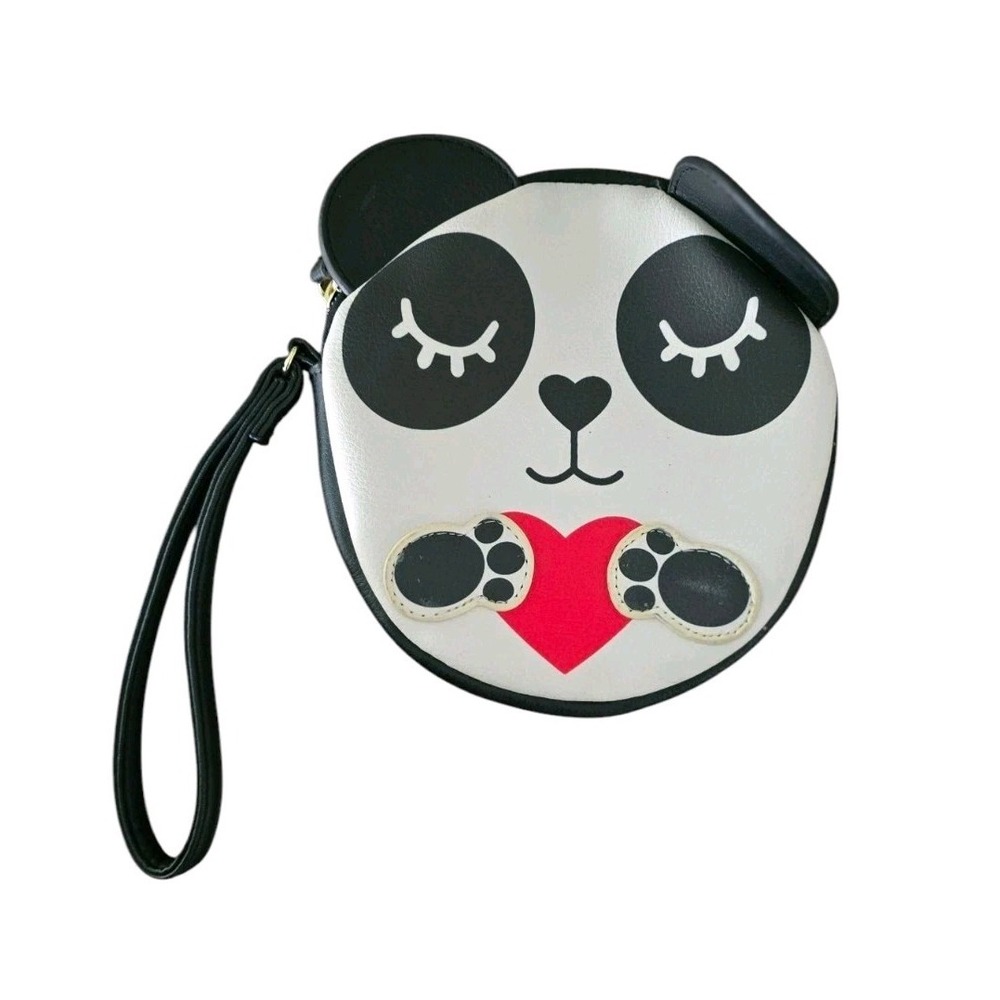 Luv Betsey by Betsey Johnson 6" Panda Bear Wristlet floppy ears #220